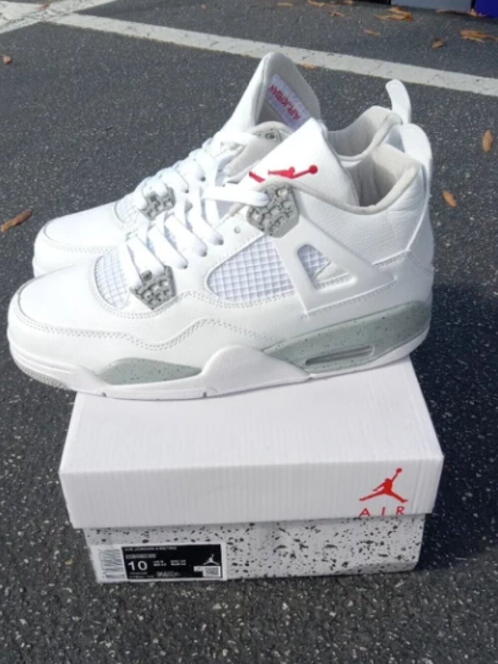 Air Jordan 4 Retro, White Oreo